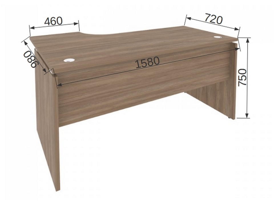 Офисная мебель ONIX O.SA-1R Стол эргономичный правый