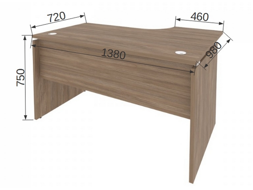 Офисная мебель ONIX O.SA-2L Стол эргономичный левый